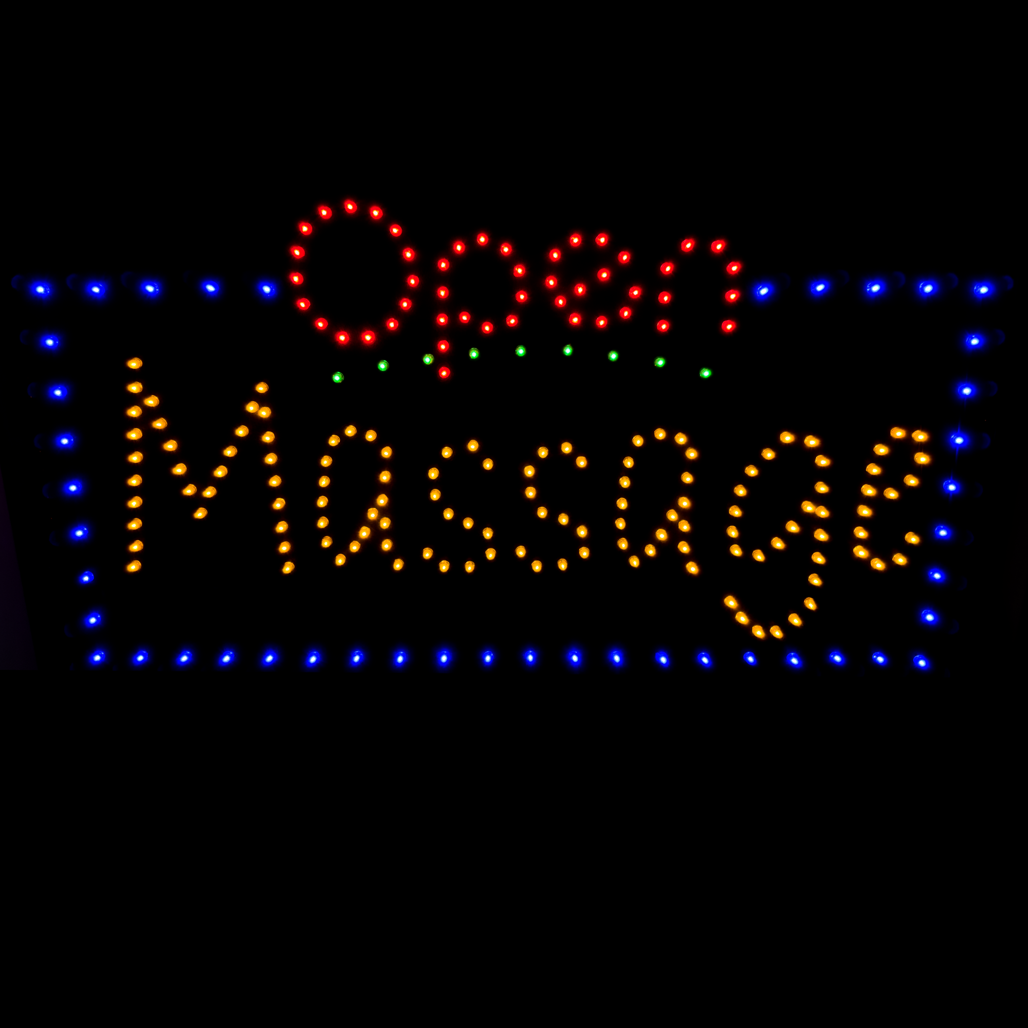 Open Massage LED Sign, 21