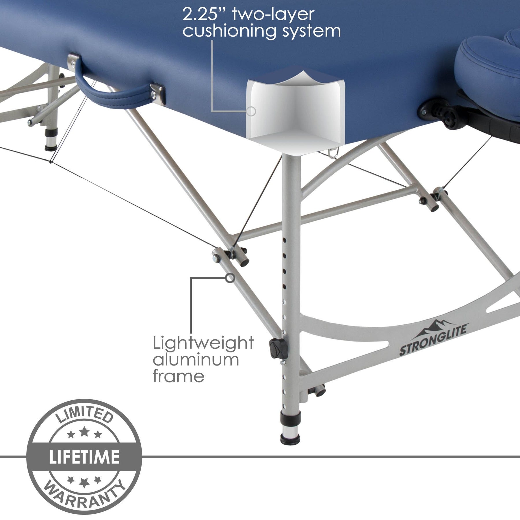 Stronglite Stronglite Versalite Pro Portable Massage Table Package - Aluminum ...